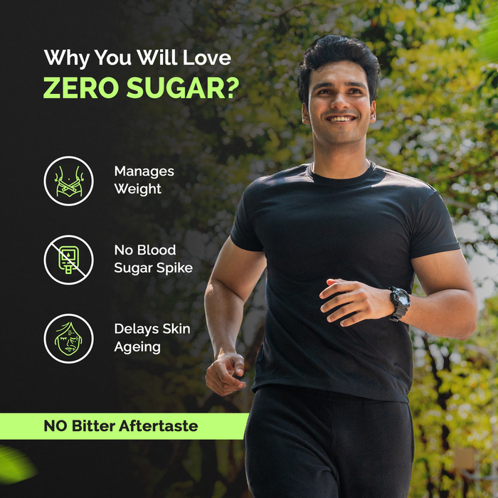 Zero Sugar (2x400g) | Stevia & Monkfruit Sweetener | No Maltodextrin & Aspartame | No Bitter Aftertaste | Sugar Free | Keto Sweetener | Natural Sweetener