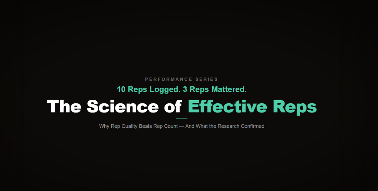 All Reps Must First Sign In Why Your Last 3 Reps Build More Strength Than Your First Seven -The Sc ...