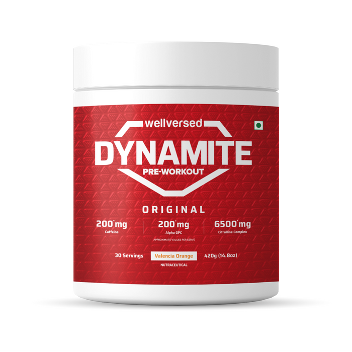 Dynamite Pre-Workout | Valencia Orange - (420g, 30 Servings)