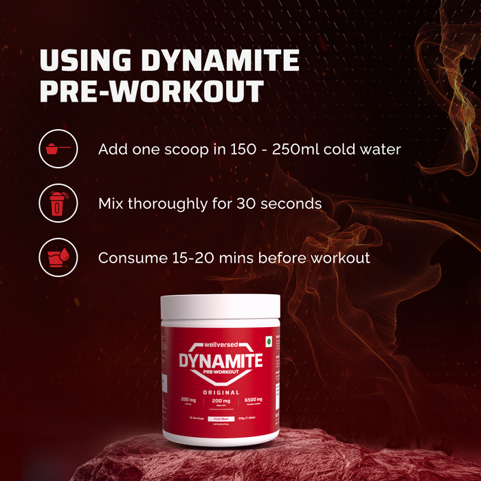 Dynamite Pre-Workout (210g, 15 Servings) | Fruit Blast