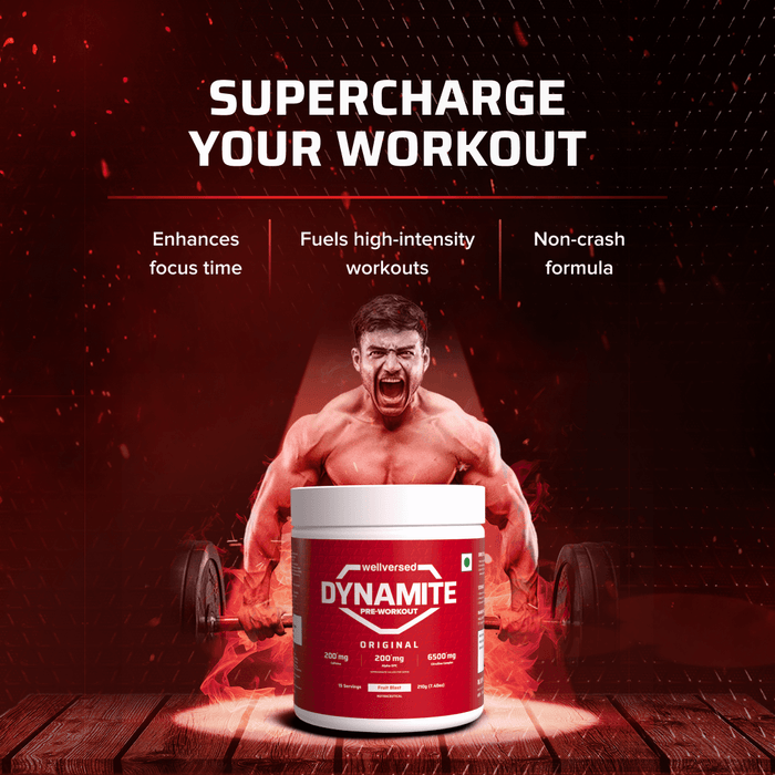 Dynamite Pre-Workout (210g, 15 Servings) | Fruit Blast