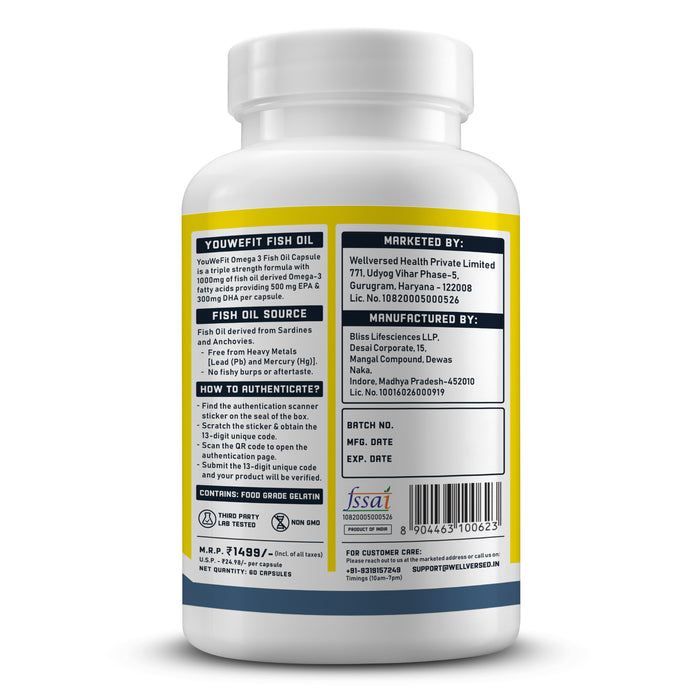 YouWeFit Omega-3 Alpha Recovery Capsules — Wellversed