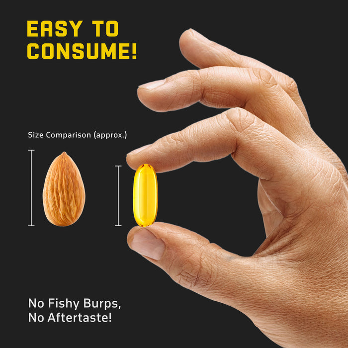 YouWeFit Omega-3 Fish Oil (90 Capsules), 1250mg