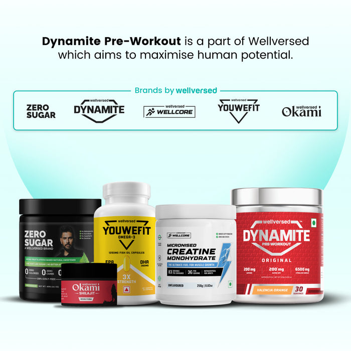 Dynamite Pre-Workout (210g, 15 Servings) | Berry Burst