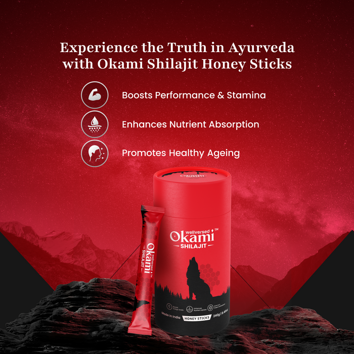 Okami Himalayan Shilajit Honey Sticks | 500mg Shilajit/Stick