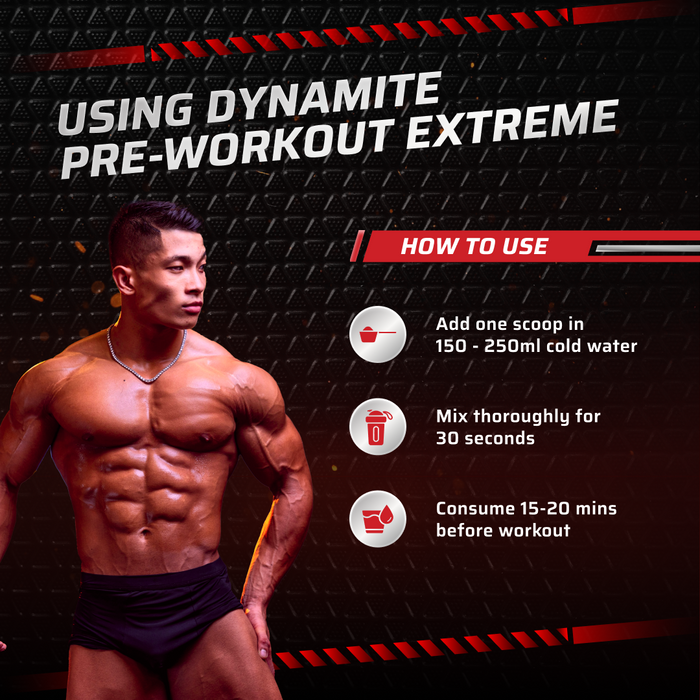 Dynamite Pre-Workout EXTREME (270g, 15 Servings) | Valencia Orange
