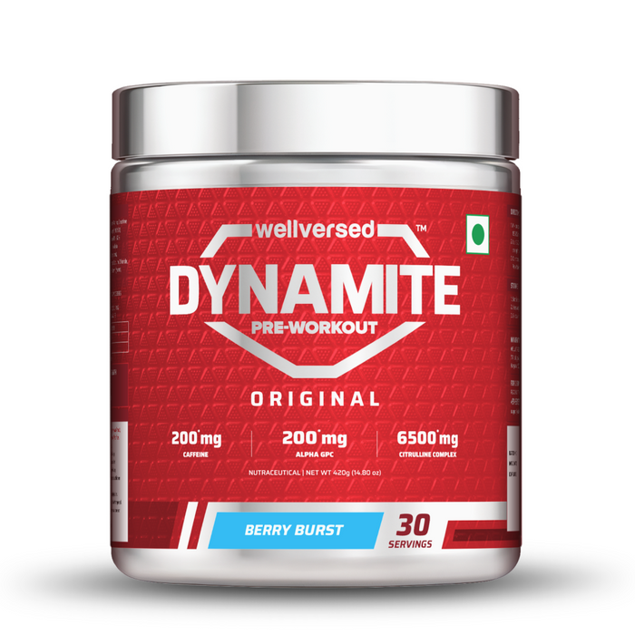Dynamite Pre-Workout (420g, 30 Servings) | Berry Burst