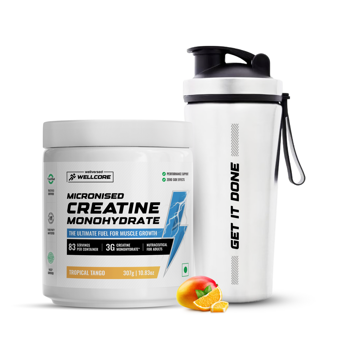 Wellcore Micronised Creatine Monohydrate 83 Servings + Shaker - Image 1