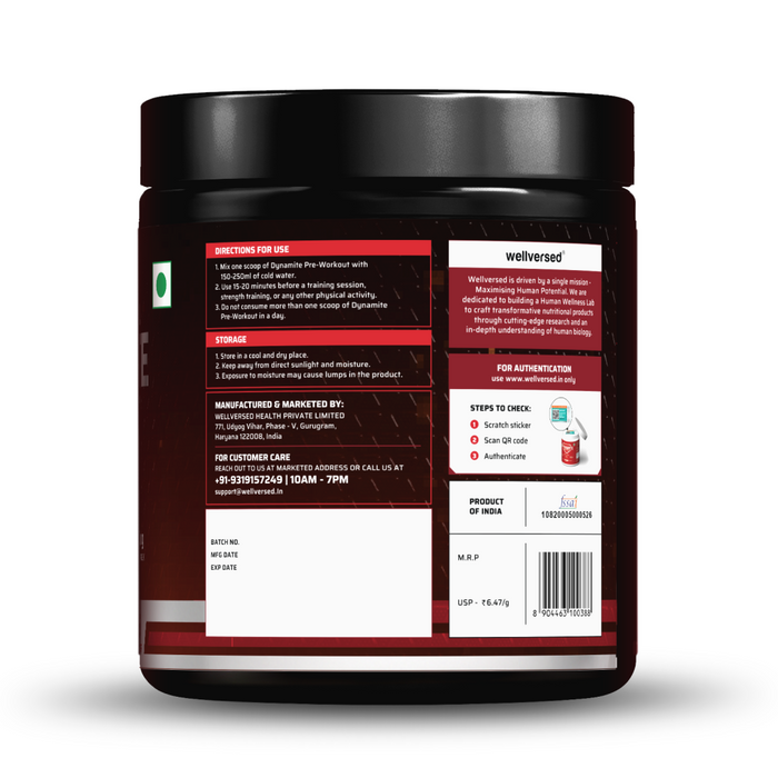 Dynamite Pre-Workout EXTREME (270g, 15 Servings) | Valencia Orange