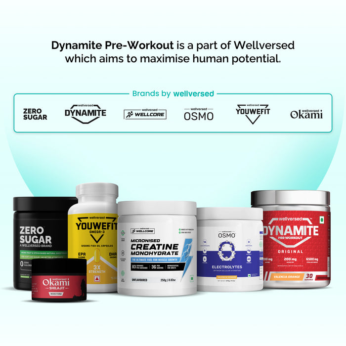 Dynamite Pre-Workout Caffeine Free (195g, 15 Servs) | Aam Panna