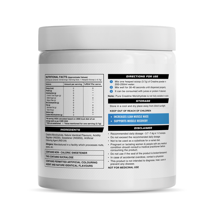 Wellcore - Pure Micronised Creatine Monohydrate | Watermelon Wave (122g, 33 servings)