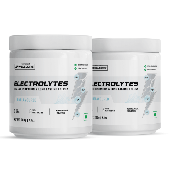 Wellcore - Unflavoured Electrolytes | 2x200g, 57 Servings