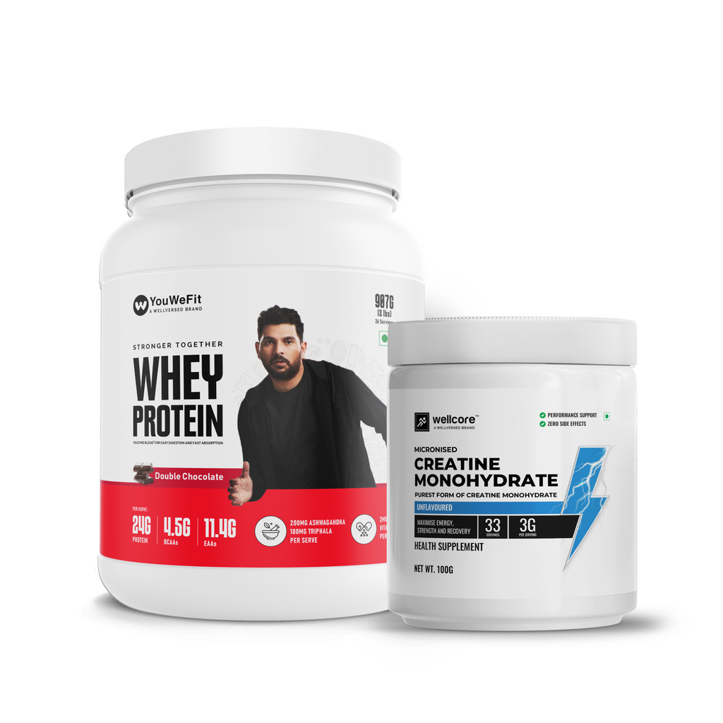 New & Improved -YouWeFit - Whey Protein (2lbs/ 907g) | 24g Protein, 4.5g BCAA | Easily Digestible | Protein Powder for Men and Women | Chocolate