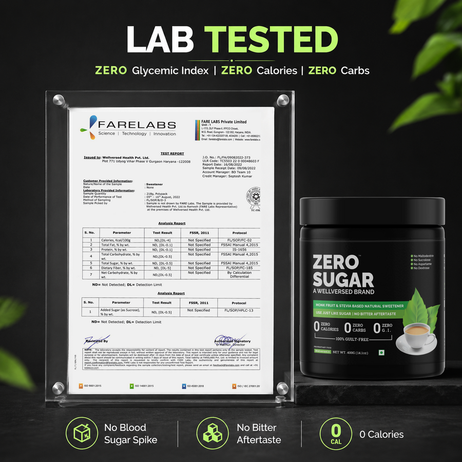 Zero Sugar - Stevia & Monkfruit Sweetener | Natural Sweetener