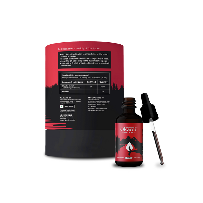 Okami Himalayan Shilajit Drops - 30 servings