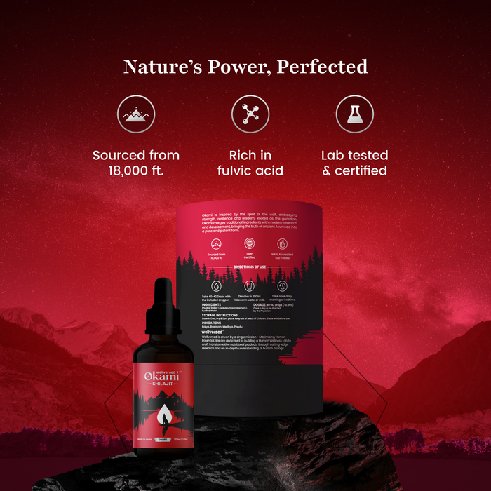 Okami Himalayan Shilajit Drops - 30 servings