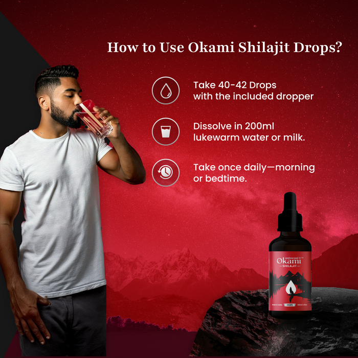Okami Himalayan Shilajit Drops - 30 servings